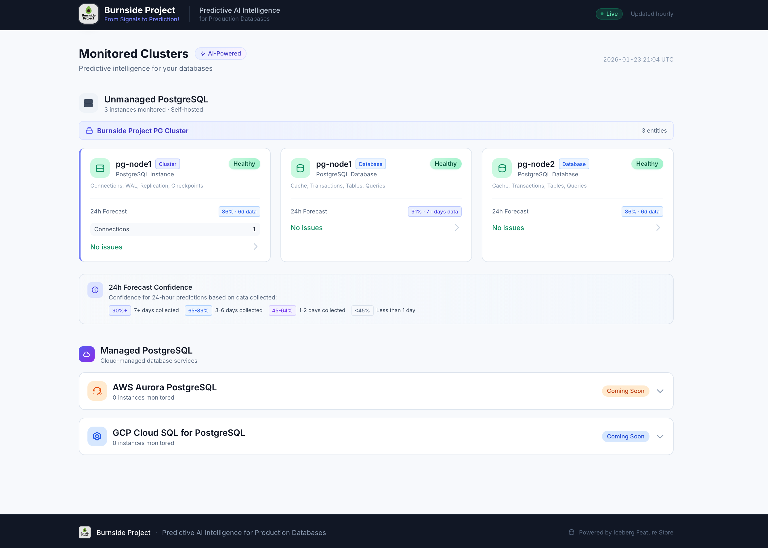 Burnside Project analytics dashboard 1